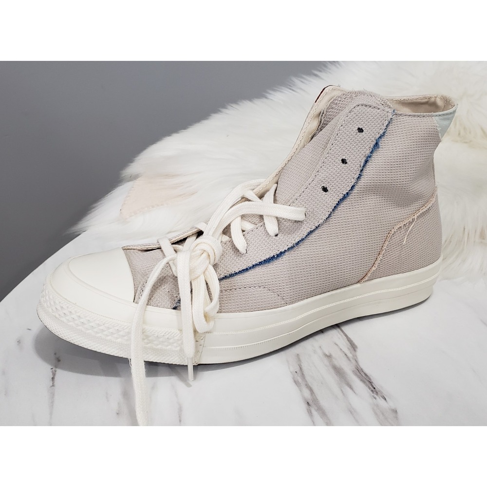 NEW NO BOX SIZE 10 Converse Chuck Taylor 70 HI  172936C‎ Tri Panel Light Silver - Picture 4 of 9